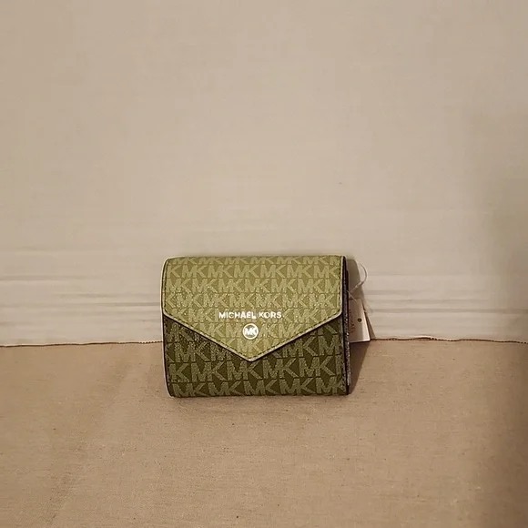 MICHAEL KORS Jet set charm medium envelope trifold bill fold wallet - Picture 3 of 6